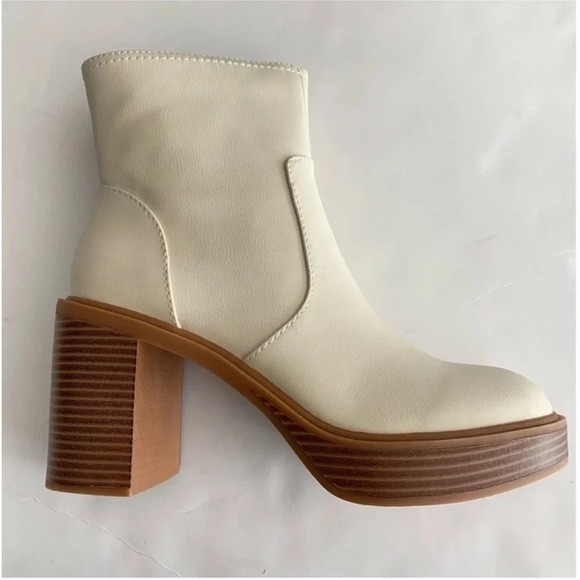 New Dolce Vita Calory Chelsea Boots Ivory Stella Cinzia bootie boho hipster - Picture 12 of 14